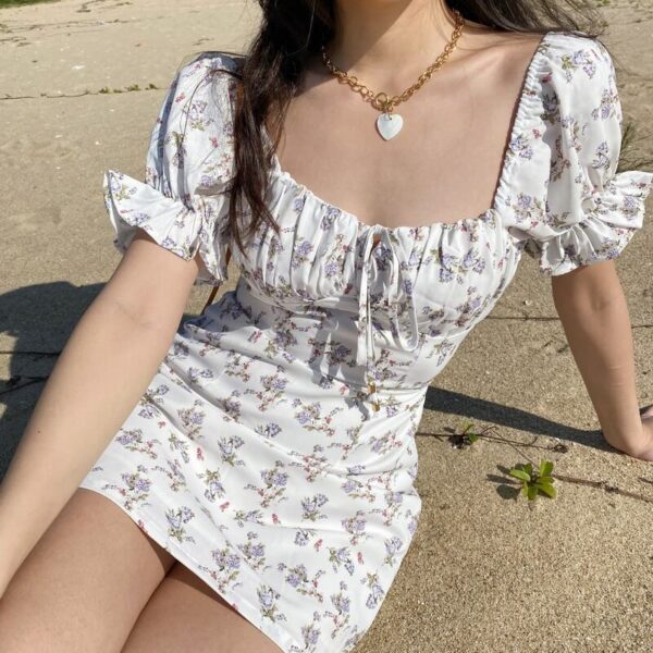 aesthetic floral dress - Image 3