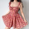 flower suspender dress