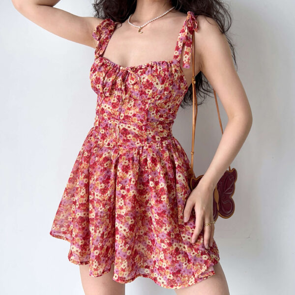flower suspender dress - Image 4