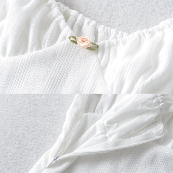 Elegant white dress - Image 6