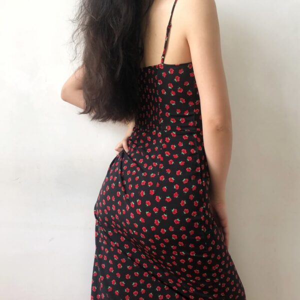 vintage floral midi dress - Image 4