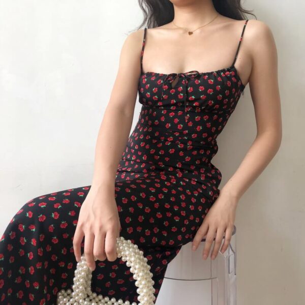 vintage floral midi dress - Image 3