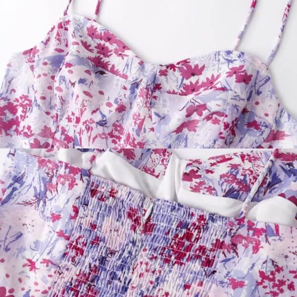 Snow mountain floral dress - Image 7
