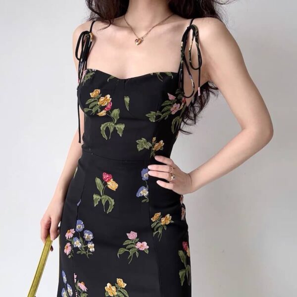 Vintage floral beach dress - Image 4